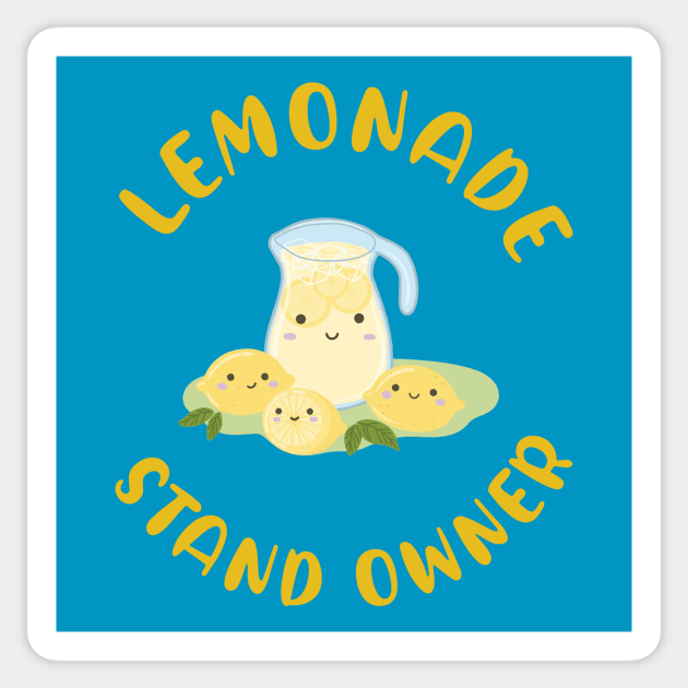 Lemonade Stand Owner Sticker by Sticus Design